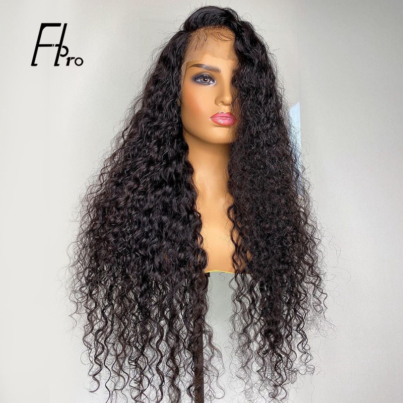 13x6 Front Lace Wig Deep Wave Natural Density Virgin Hair Wigs